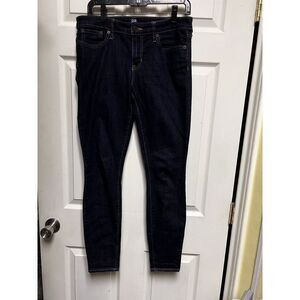 Gap Size 28 Legging Jeans Skinny Jegging Stretch Dark Wash Tiny Hole‎
